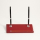 Double Pen Stand, Red Leather, 